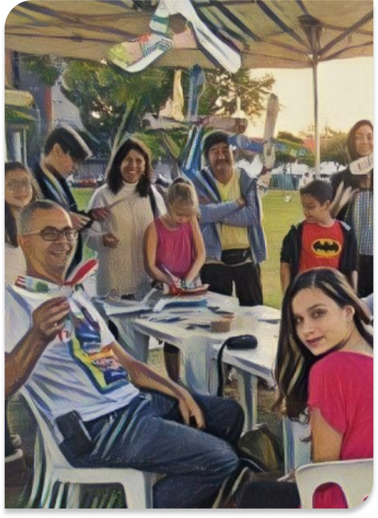 José reunido com os participantes do INAM.